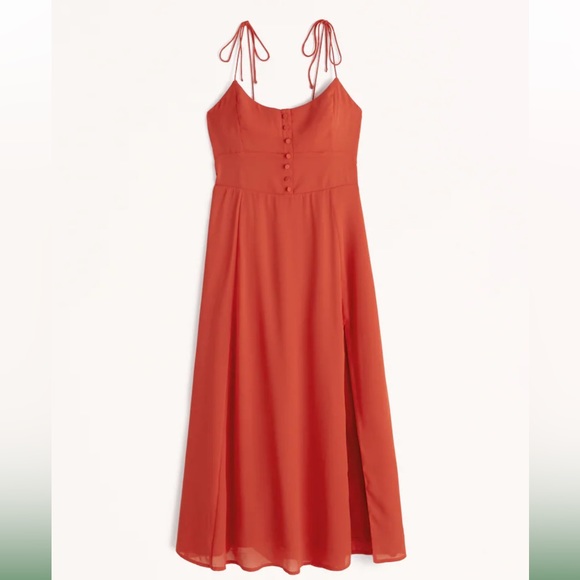 Abercrombie & Fitch Dresses & Skirts - ABERCROMBIE Tie-Strap Corset Midi Dress WORN ONCE